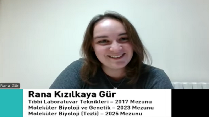 Rana Kızılkaya Gür / Tıbbi Laboratuvar Teknikleri, 2017 / Moleküler Biyoloji ve Genetik, 2023 / Moleküler Biyoloji, 2025