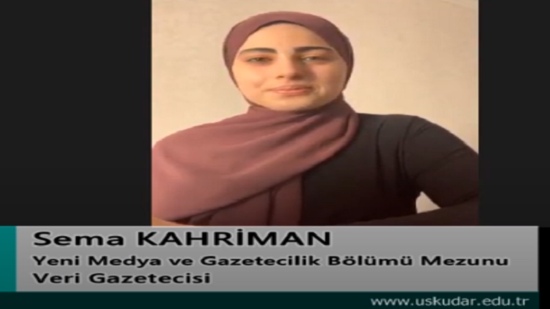 Sema Kahriman / Yeni Medya ve Gazetecilik, 2019